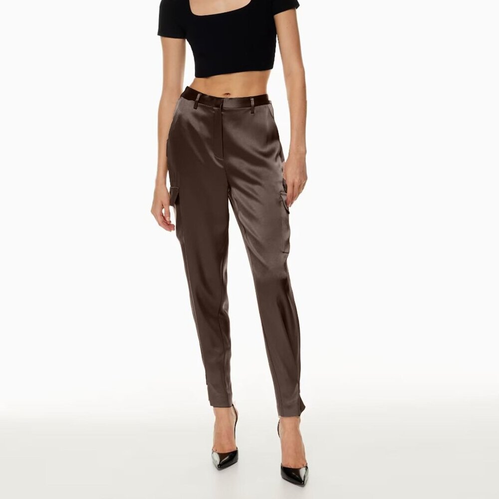BABATON By Aritzia Refined Satin Cargo Pant Size 00